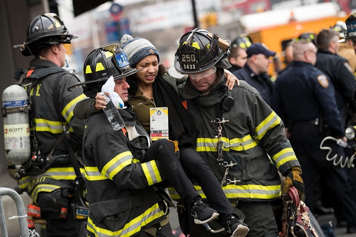 103 injured after train derailment in Brooklyn - PHOTOS